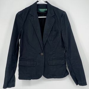 Lauren Ralph Lauren Green Label Premium Blazer Sz S Single Button Old Money Work